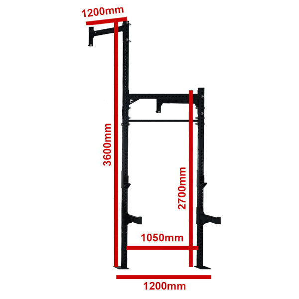 Gym Rig Extensions Competition Series 1 Cell Wall Mounted Rig With 1 Extensions Cs-1Cwm-1E ...