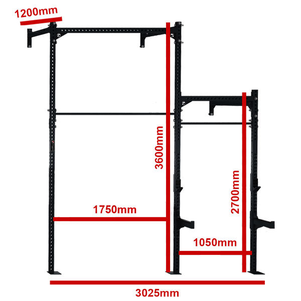 Competition Series 2 Cell Wall Mounted Rig With 2 Extensions Cs-3Cwm-3E ...