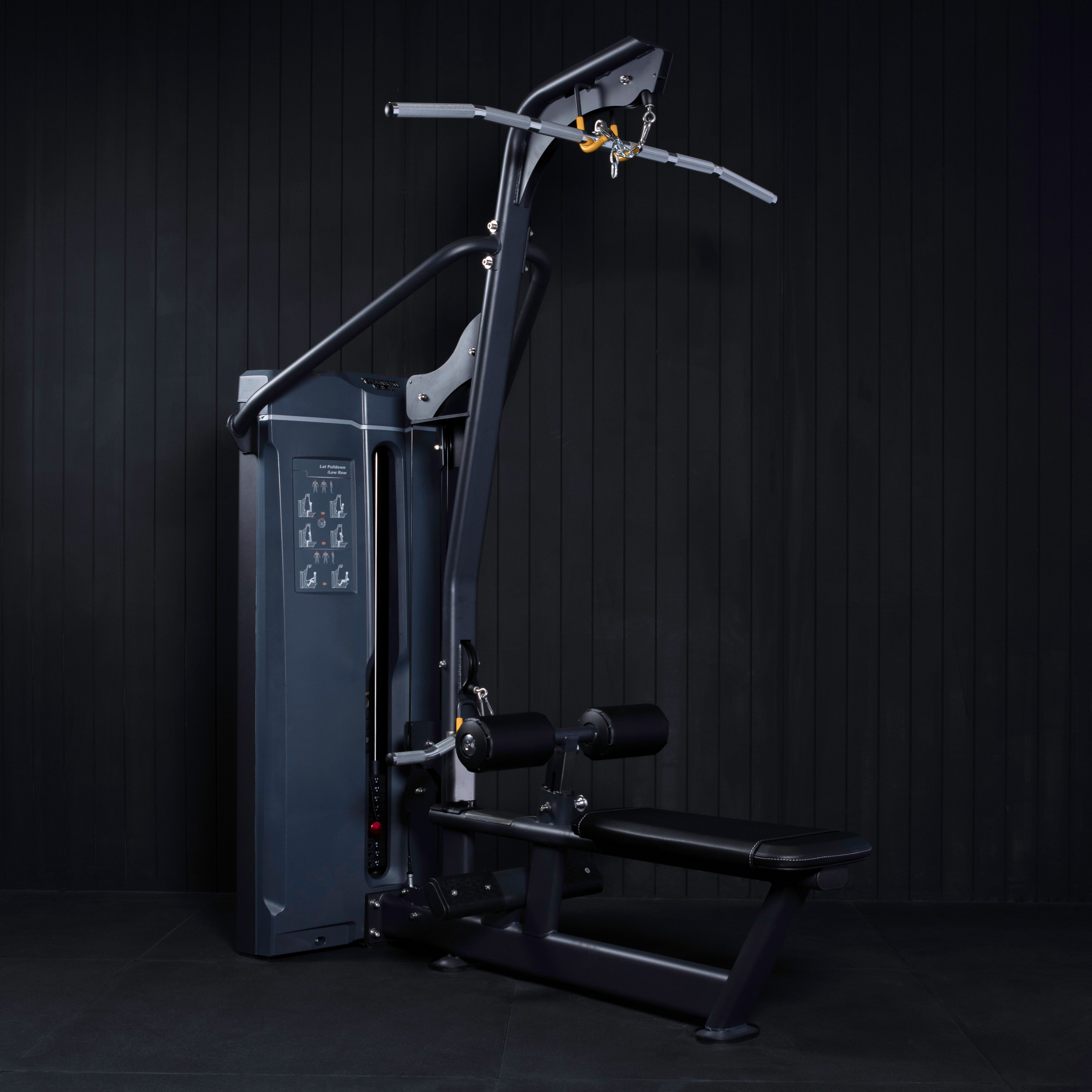 Commercial Machine Rows TITANIUM USA HARVARD DUAL SERIES LAT PULLDOWN & SEATED ROW MACHINE ...