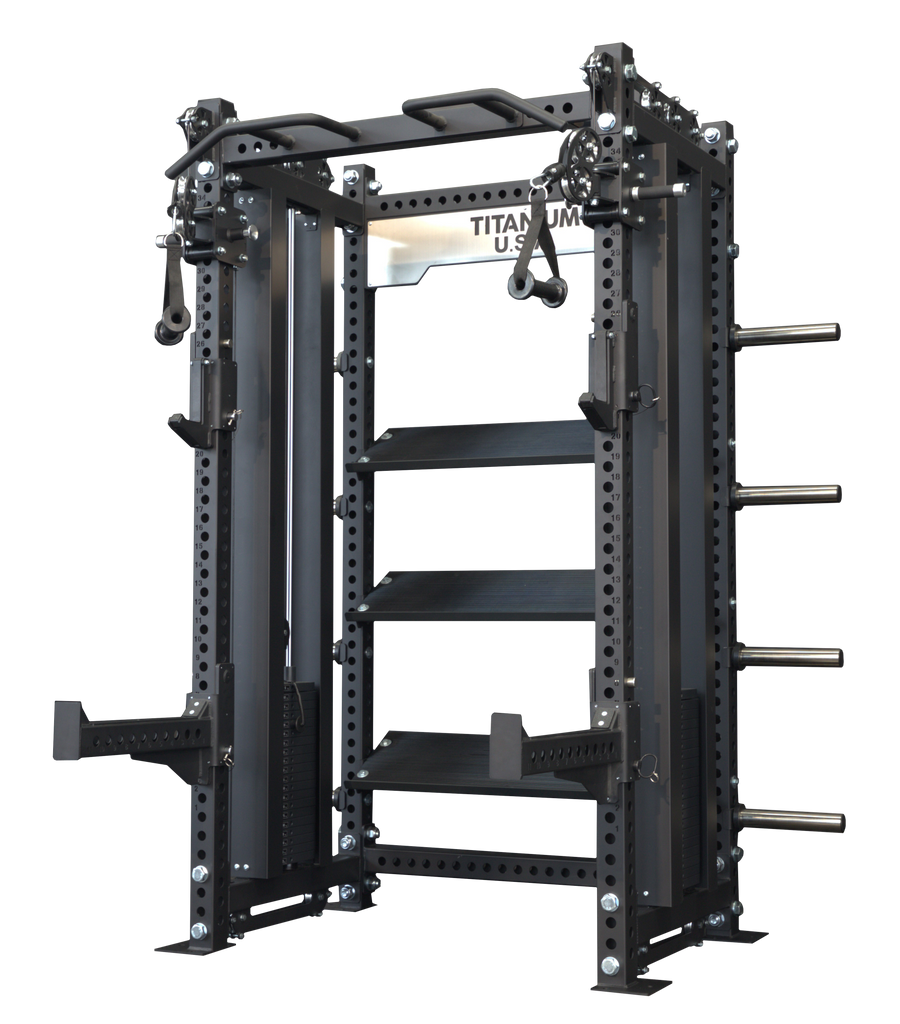 TITANIUM USA M70 MODULAR SERIES FUNCTIONAL TRAINER & SQUAT RACK ...