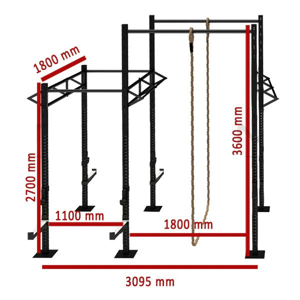 Metrus Rigs Monster Free Standing Rigs – Commercial Fitness Equipment