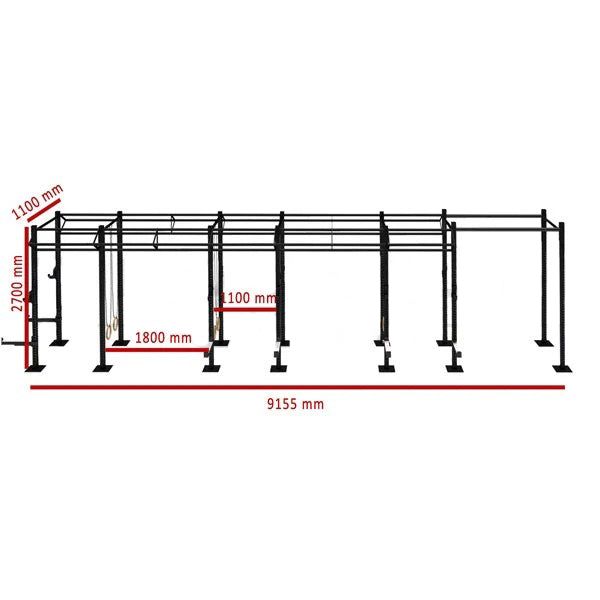 6 Cell Rig Model Titanium USA 6 Cell Narrow Rig With 10 Tri Bars Fs-Nr6C10T – Commercial ...
