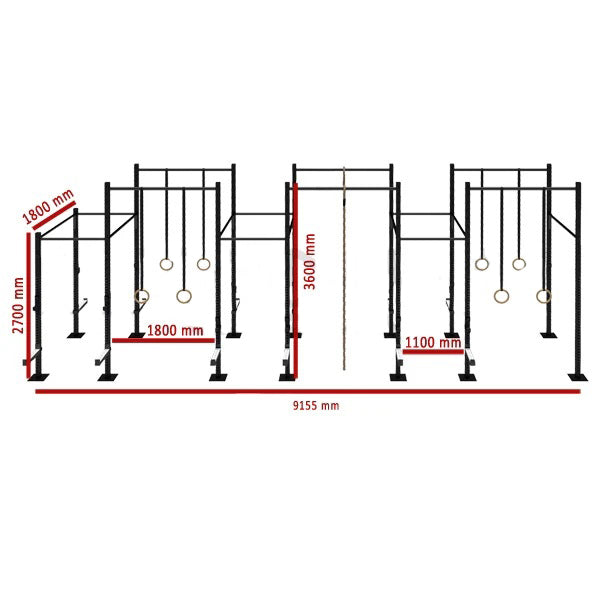 6 Cell Rig Model Titanium USA 6 Cell Rig With 6 Extensions Fs-6C6E – Commercial Fitness ...
