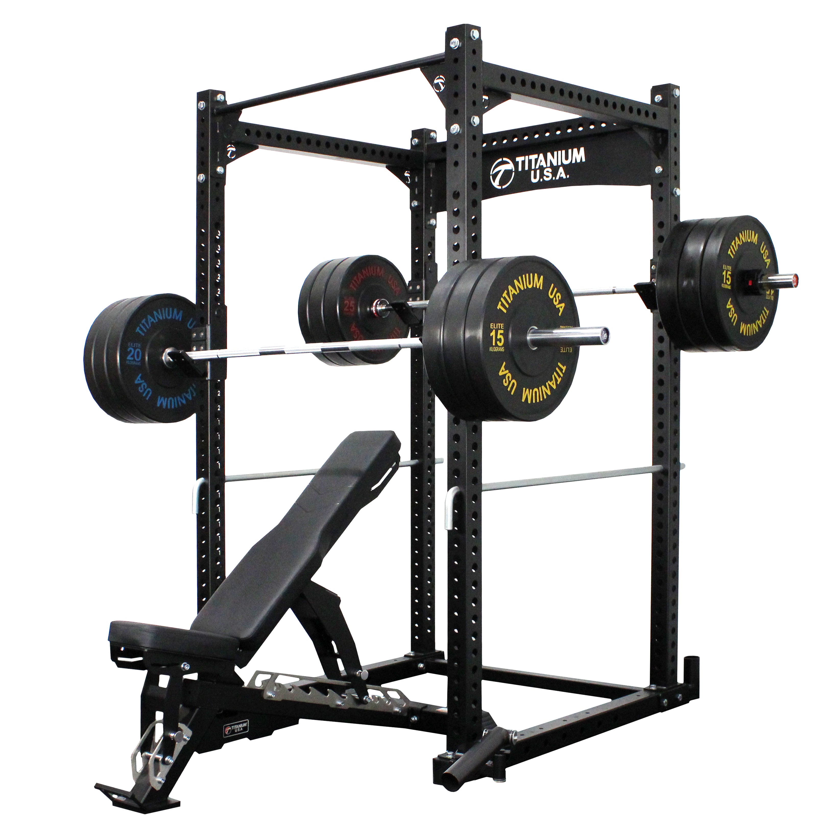 Competition Power Rack TITANIUM USA CS40 COMPETITION SERIES COMMERCIAL POWER RACK – Commercial ...