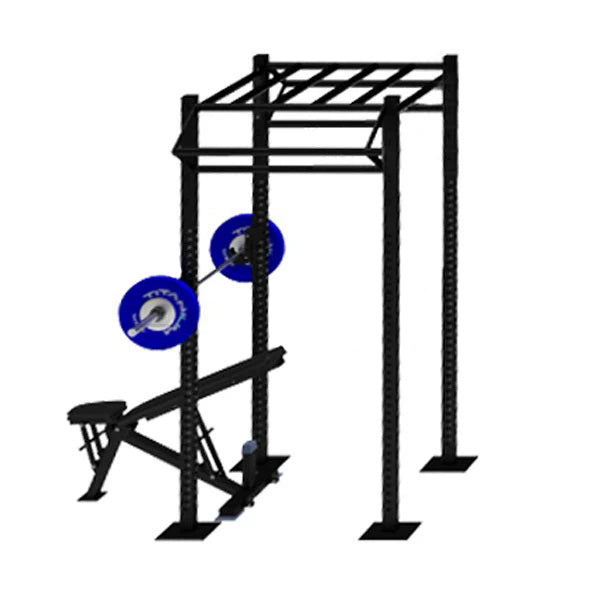 Bar Rig Equiment Titanium USA 1 Cell Free Standing Monkey Bar Rig With 2 Tri Bars Fs ...