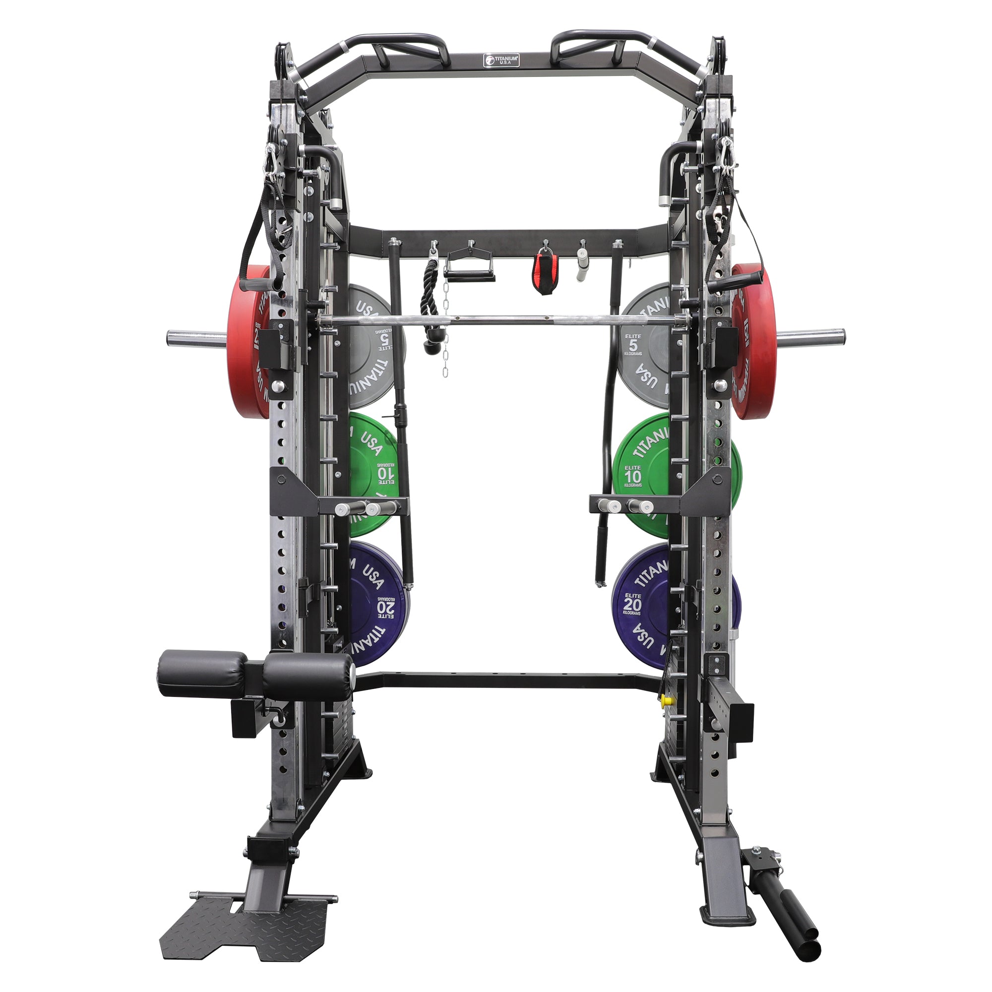 Goliath Rig TITANIUM USA G40 GOLIATH FUNCTIONAL SMITH MACHINE WITH WEIGHT STACKS ...
