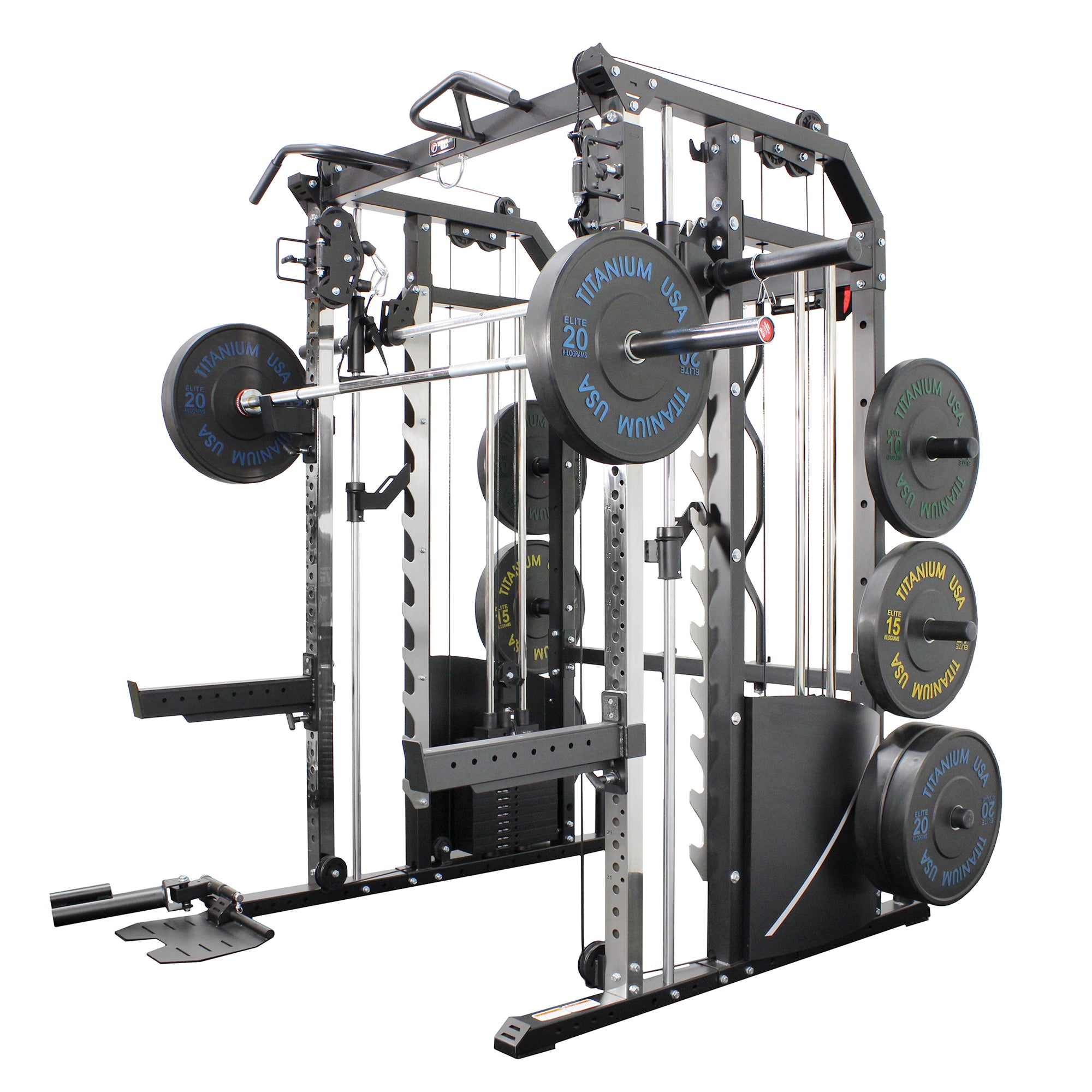 TITANIUM USA G50 FUNCTIONAL SMITH MACHINE WITH WEIGHT STACKS ...