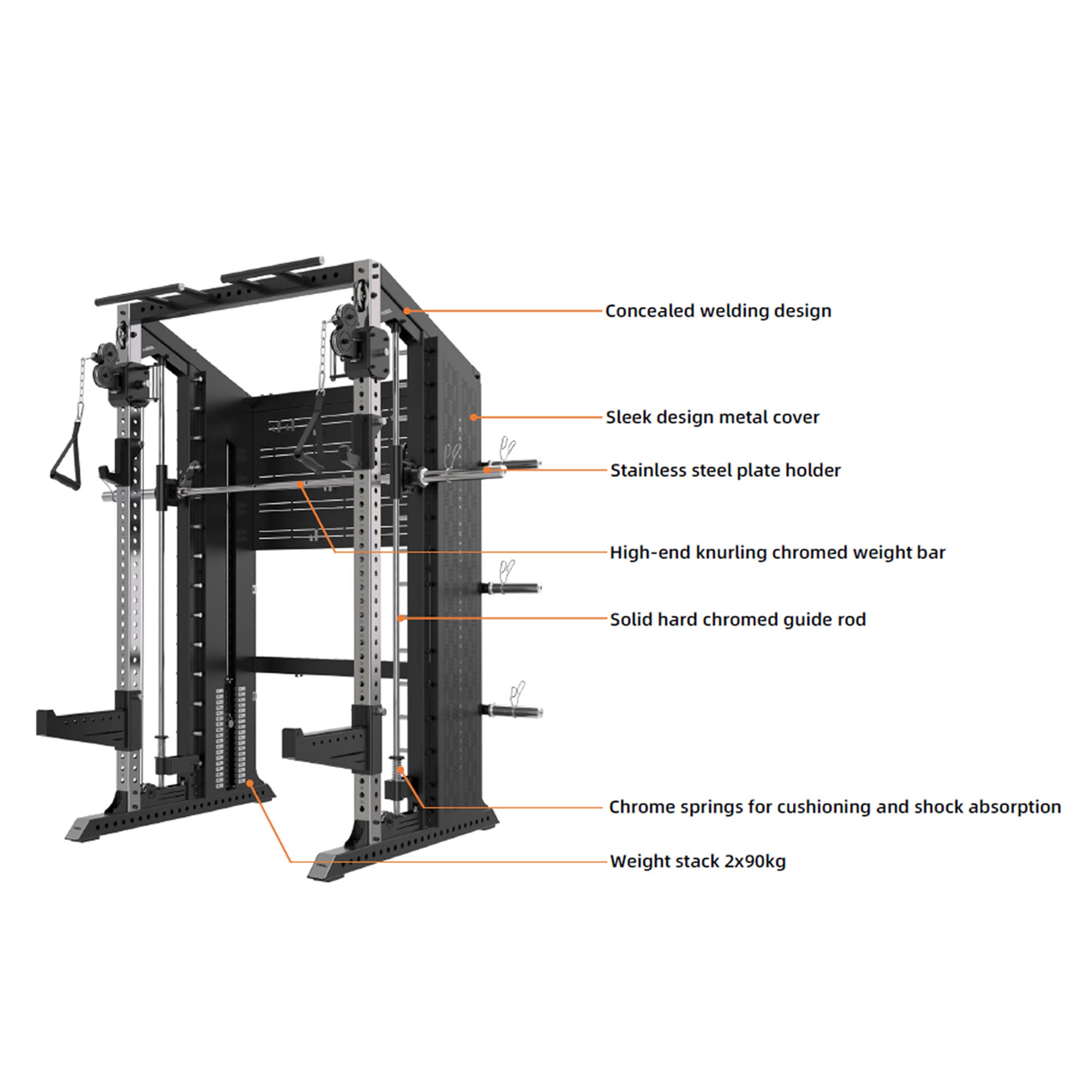 TITANIUM USA GM70 FUNCTIONAL SMITH MACHINE WITH WEIGHT STACKS