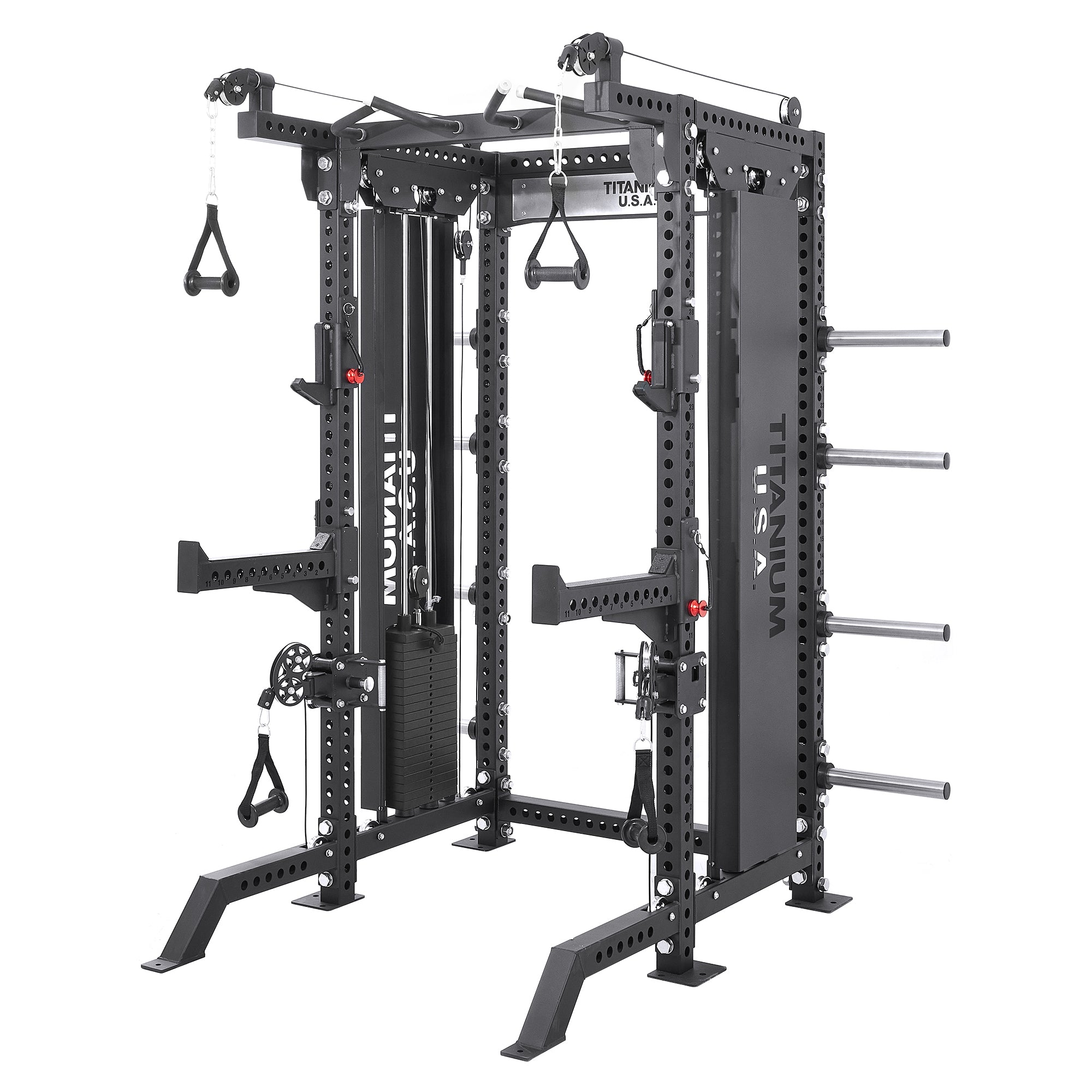 TITANIUM USA M80 MODULAR SERIES FUNCTIONAL TRAINER & SQUAT RACK ...