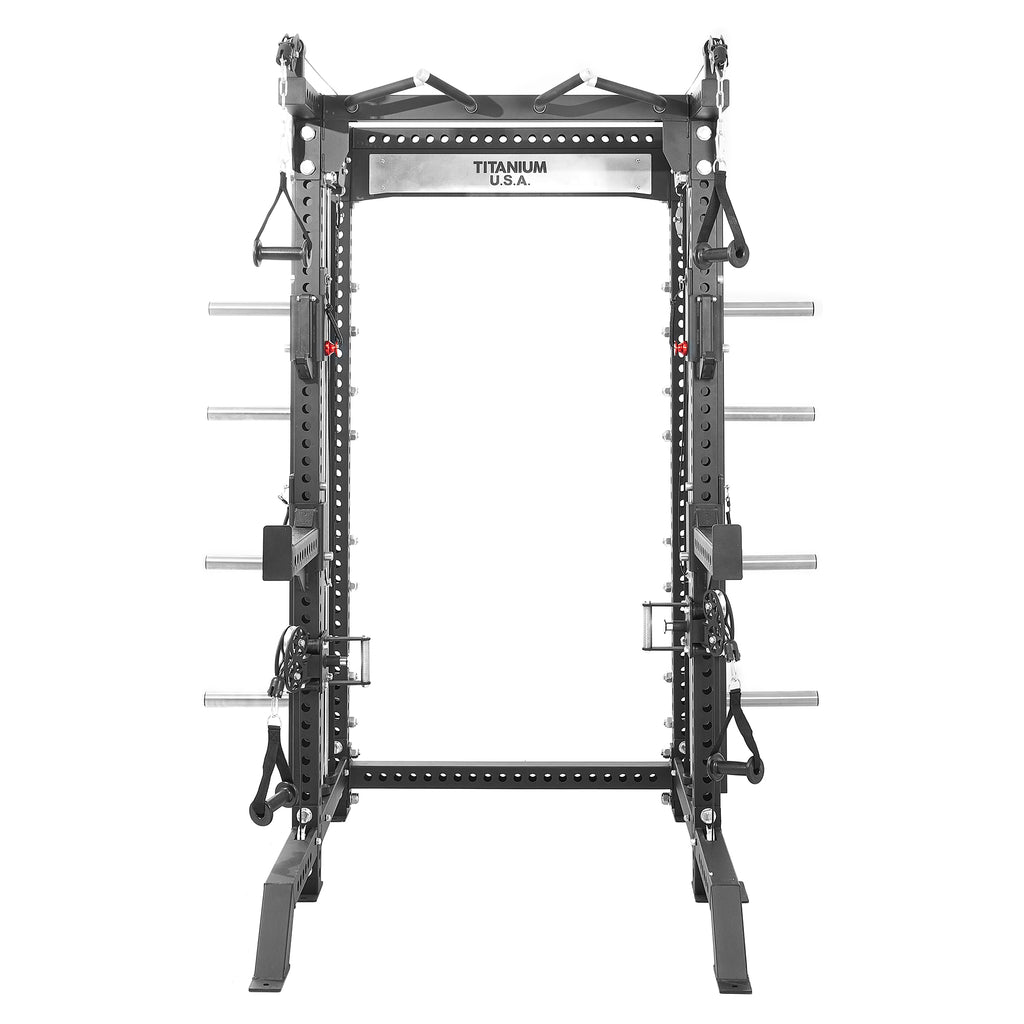 TITANIUM USA M80 MODULAR SERIES FUNCTIONAL TRAINER & SQUAT RACK ...