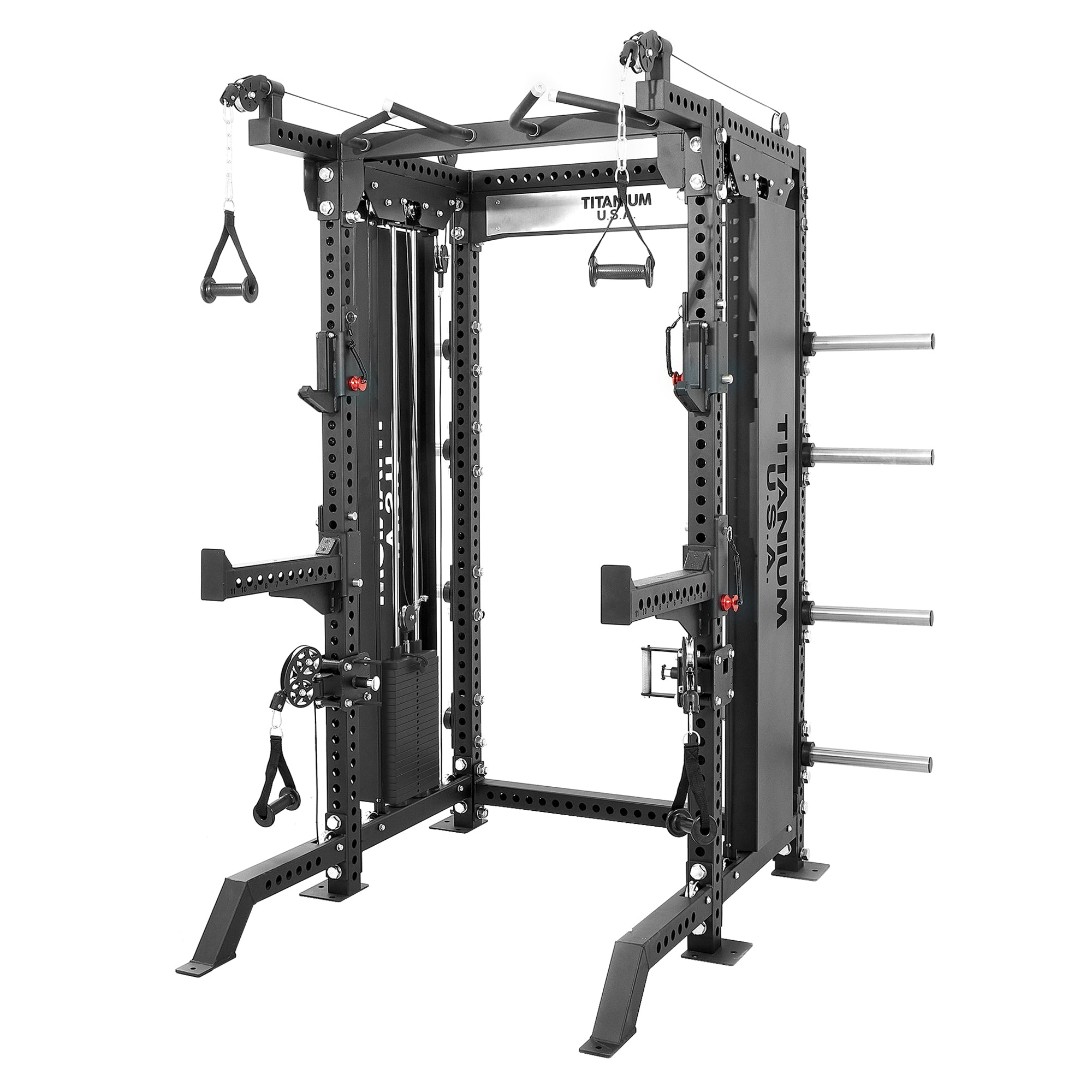 TITANIUM USA M80 MODULAR SERIES FUNCTIONAL TRAINER & SQUAT RACK ...