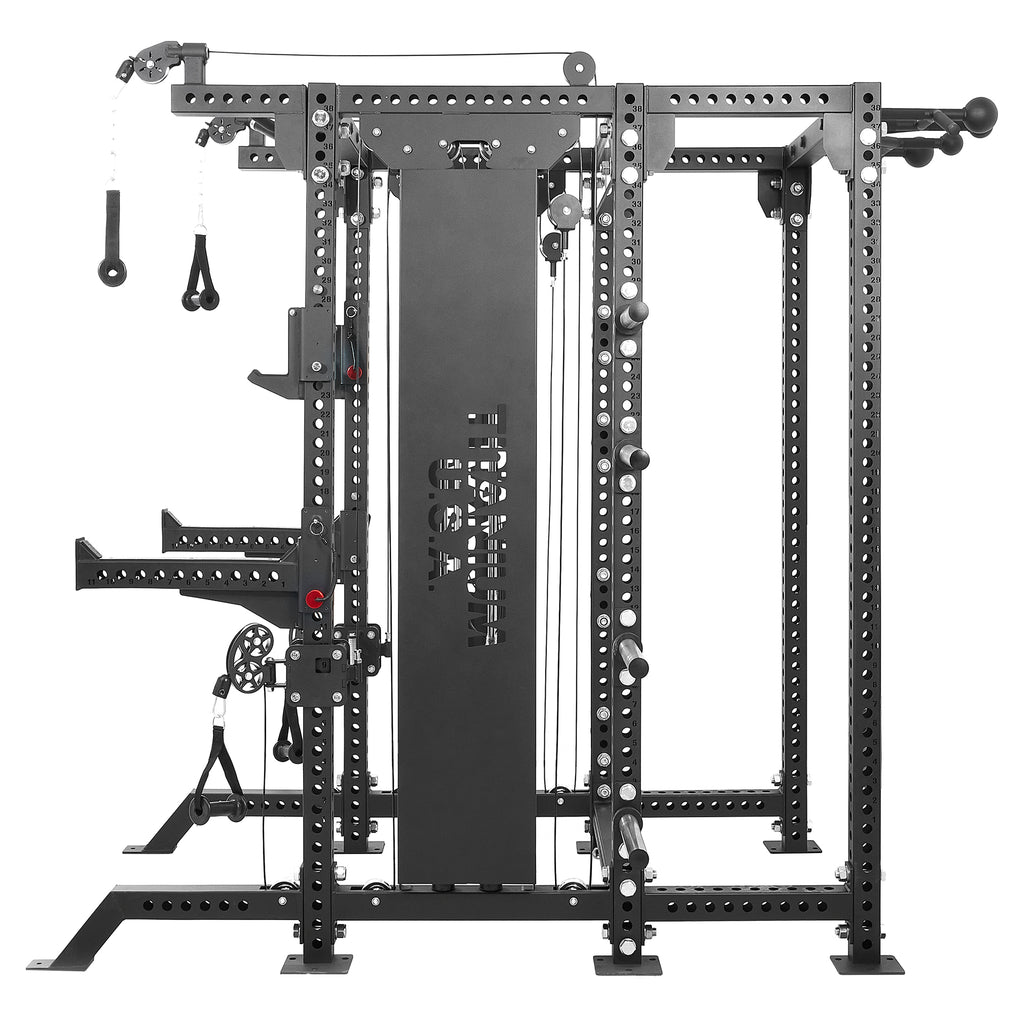 TITANIUM USA M90 MODULAR SERIES FUNCTIONAL TRAINER & DUAL ENTRY SQUAT ...