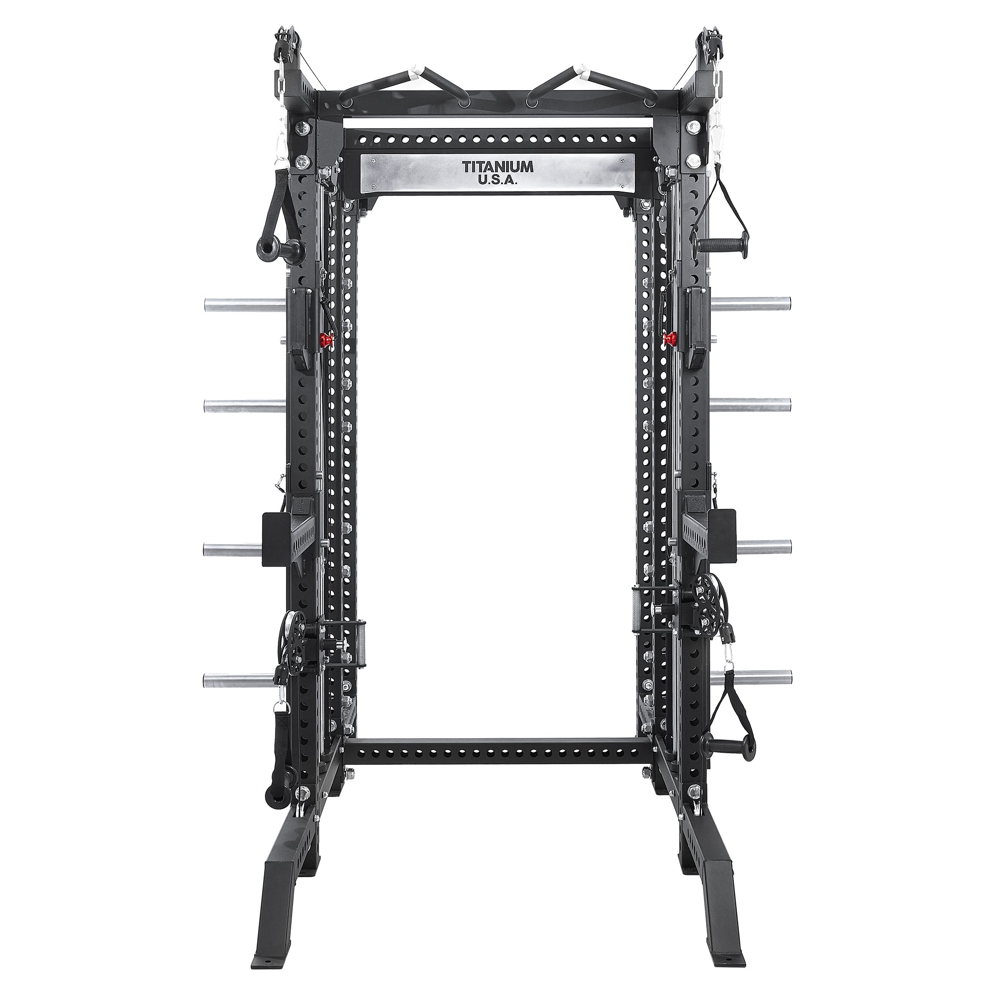 TITANIUM USA M90 MODULAR SERIES FUNCTIONAL TRAINER & DUAL ENTRY SQUAT ...
