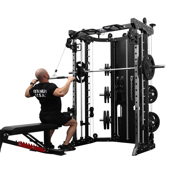 TITANIUM USA R100 FUNCTIONAL SMITH MACHINE WITH WEIGHT STACKS ...