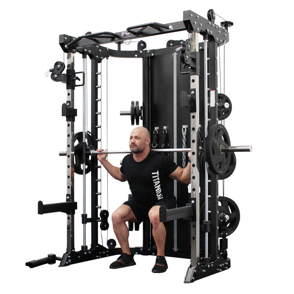 TITANIUM USA R100 FUNCTIONAL SMITH MACHINE WITH WEIGHT STACKS ...