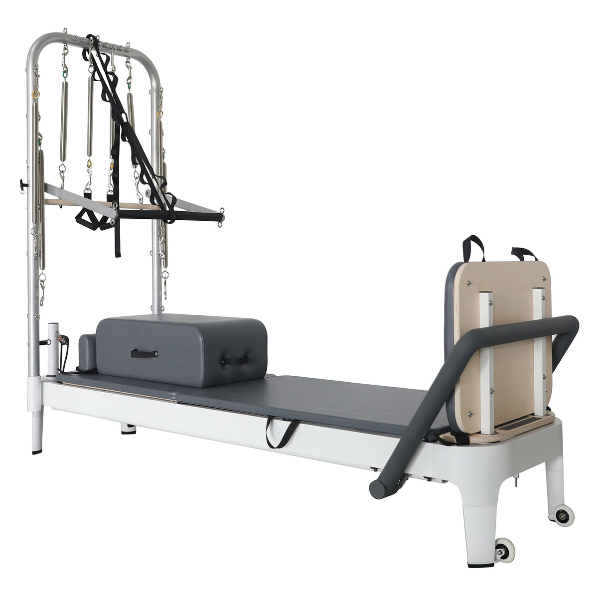 TITANIUM USA S2 ALUMINIUM PILATES REFORMER WITH HALF TRAPEZE ...