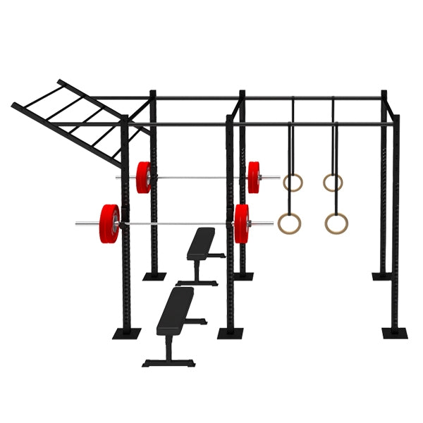 Free Standing Rig With 2 Cells With 1 Flying Pull Up Bar Fs-2C1Fpub ...