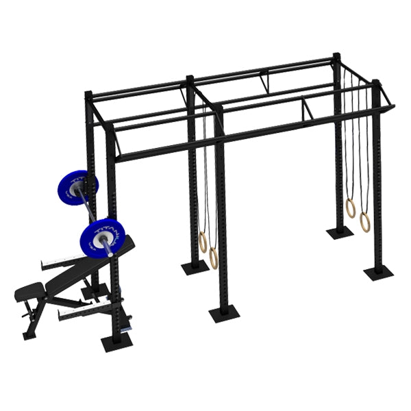 2 Inch Lean Rig Titanium USA 2 Cell Narrow Rig With 4 Tri Bars Fs-Nr2C4T – Commercial ...