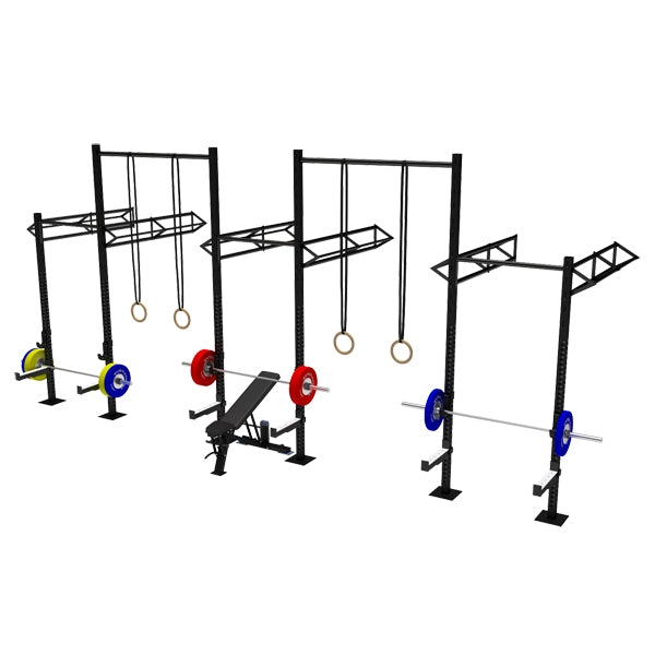 Xfit Rig Titanium USA 5 Cell Wall Mounted Rig With 6 Tri Bars & 2 Extensions Wm ...