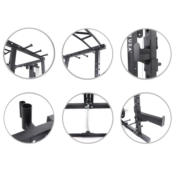 TITANIUM USA S30 POWER RACK WITH LAT PULLDOWN AND LOW ROW – Commercial ...
