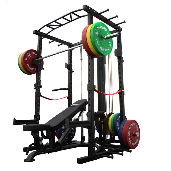 TITANIUM USA S30 POWER RACK WITH LAT PULLDOWN AND LOW ROW – Commercial ...