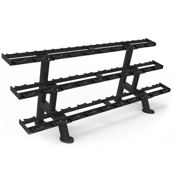 Titanium Pinch Racks TITANIUM USA PLATINUM SERIES 3 TIER PRO STYLE DUMBBELL RACK ...