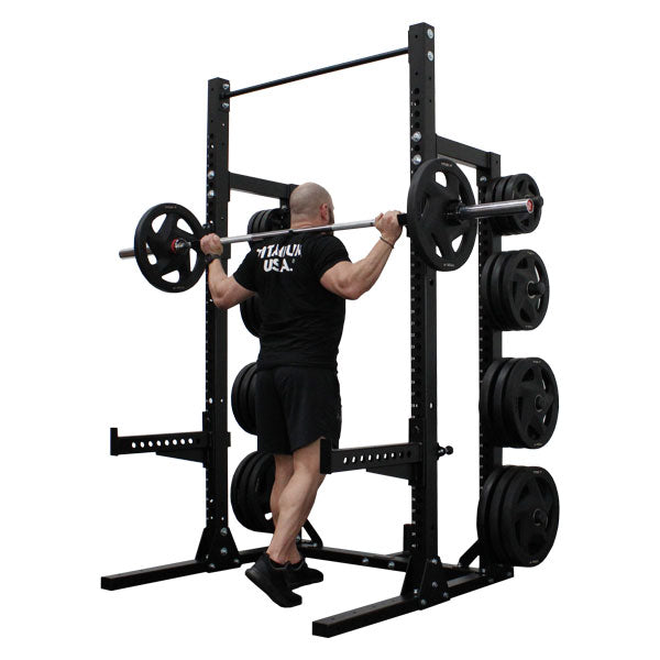 TITANIUM USA PREDATOR HALF RACK WITH PLATE STORAGE – Commercial Fitness ...