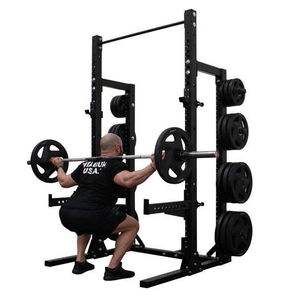 TITANIUM USA PREDATOR HALF RACK WITH PLATE STORAGE – Commercial Fitness ...