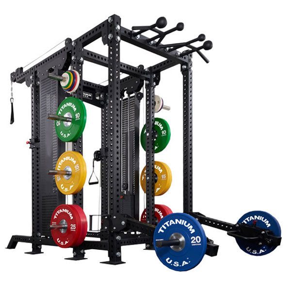 TITANIUM USA M90 MODULAR SERIES FUNCTIONAL TRAINER & SQUAT RACK ...